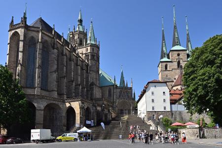 Ein Wahrzeichen von Erfurt ist der Dom. (Archivbild) 