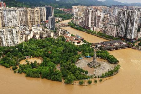 Im Mai 2026 gehörten dem Expertenbericht zufolge auch Regionen in Westchina zu den überdurchschnittlich feuchten Gebieten. (Archivbild)
