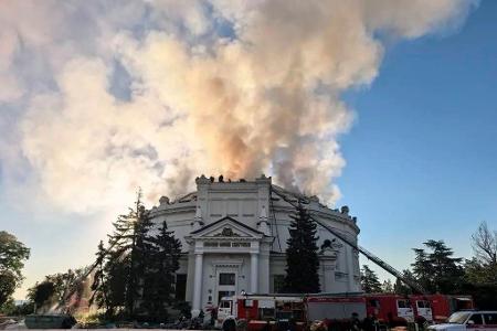 In Sewastopol traf ein ukrainischer Drohnenangriff ein Geschichtsmuseum. 