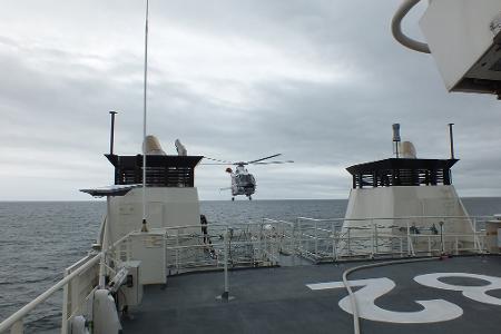 Anflug der H155 von Northern Helicopter