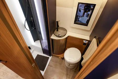 Sanitärraum, WC, Wohnmobil