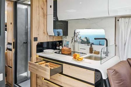 Le Voyageur, Wohnmobil, Kücje