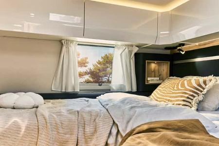 Le Voyageur, Wohnmobil, Bett