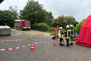 Teil des Dekontaminationsplatzes