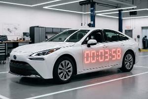 Toyota Mirai mit Countdown