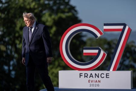 US Präsident Donald Trump beim G7-Gipfeltreffen in Evian.