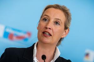 AfD-Chefin Weidel kann sich über gute Umfragewerte freuen. (Archivbild)