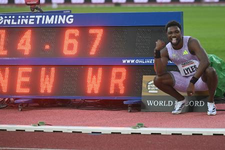 Olympiasieger Lyles läuft Weltbestzeit über 150 Meter