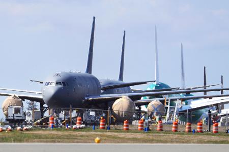 KC-46-Tankflugzeuge der USA sollen künftig nicht mehr einfach so für die Nato abrufbar sein. (Archivbild)