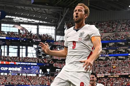 Gleichauf mit Lineker: Kane Englands WM-Rekordschütze