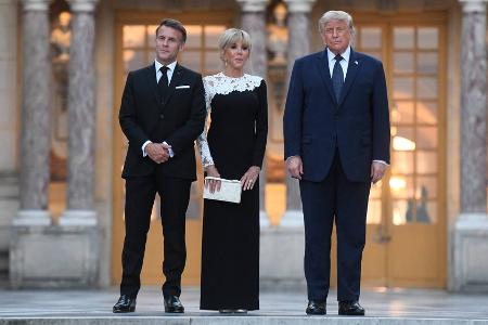 Stilvoller Empfang für Trump: Brigitte Macron glänzt in Versailles