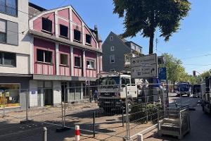 Absperrung der Hattinger Straße