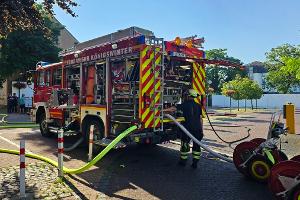 Löschfahrzeug in der Altstadt