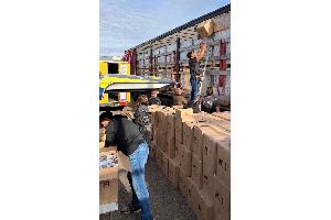 Q.: Zollfahndungsamt Stuttgart Sicherstellung von rund 1,5 Millionen Zigaretten in Kartons, die sich auf der Ladefläche eines LKW's zwischen Legalware befanden.