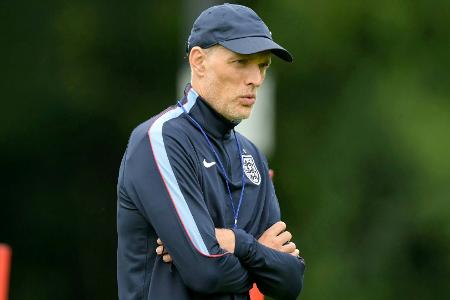 Dirigent Tuchel und sein Orchester: 