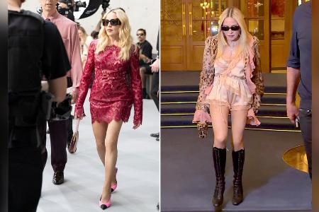 Hingucker! Madonna wechselt in Paris vom Spitzenkleid zum Seidenlook