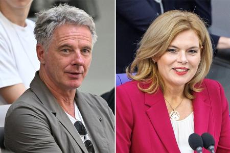Jörg Pilawa besucht Julia Klöckner im Bundestag