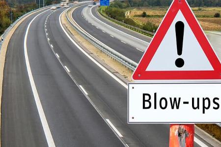  Straßenschäden durch Blow-ups 