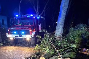 Unwetter im Stadtgebiet