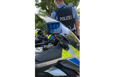 Motorradkontrollen der Polizei im Kreis Bergstraße und im Odenwaldkreis.