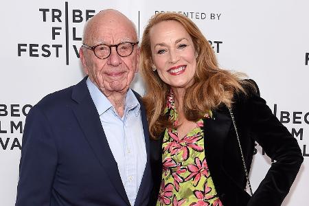 Rupert Murdoch und Jerry Hall