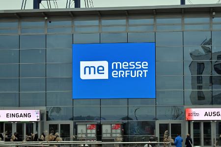 Der AfD-Bundesparteitag findet an der Messe Erfurt statt. Es werden Zehntausende Demonstranten erwartet. (Archivbild) 