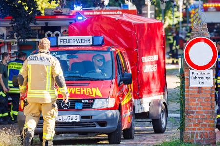 Die Feuerwehr war mit einem Großaufgebot vor Ort.