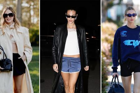 Kurze Track Pants erobern jetzt die Sommer-Mode