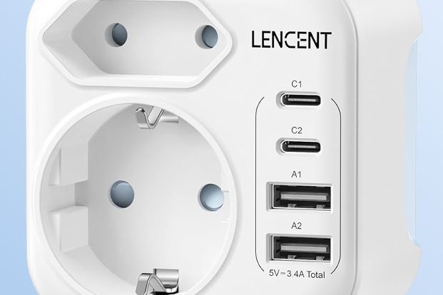 LENCENT Klappbarer Reiseadapter