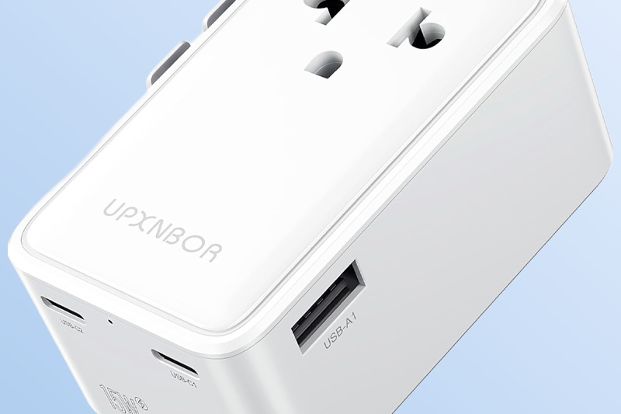 UPXNBOR Ultra-Flacher Reiseadapter