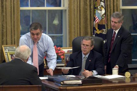 Bush im Oval Office (Archivbild).