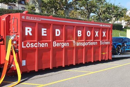 Ellermann Container Elektroauto Brand Feuerwehr