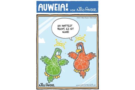 Alltäglicher Humor und Vögel