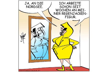 Cartoons zu trendigen Themen