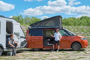 Seitenansicht, Dachzelt, Camper