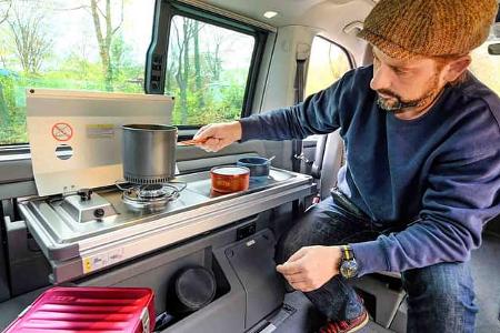 VW California Beach, 2009, Mann, Kochen