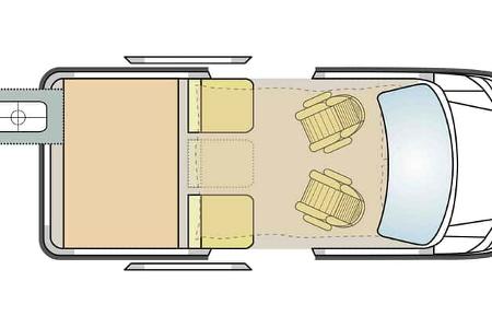 VW California Beach, Grundriss