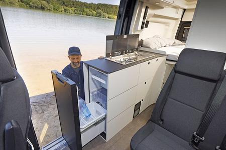 Neuheit Campervan Westfalia James Cook Küchenblock
