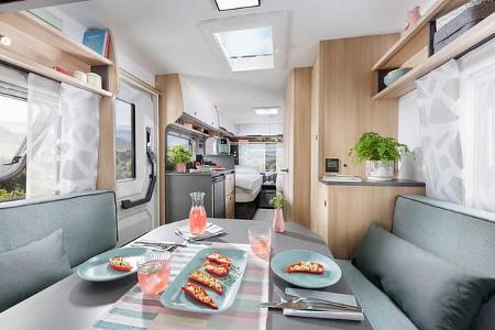 Fendt Apero 465 GE, Wohnwagen, Innenansicht