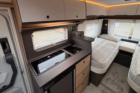 Fendt Apero 465 GE, Wohnwagen, Einzelbetten