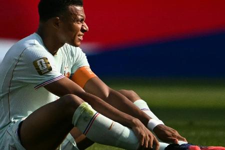 Schlag auf die Ferse, aber: Mbappé 