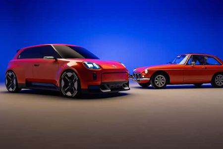 MG GO! Elektrostudie mit Designelementen des MGB GT