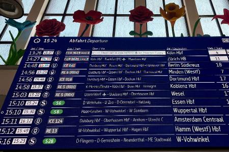 Viele Züge waren stark verspätet.