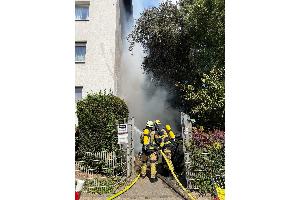 Feuerwehr leitete umgehend eine Brandbekämpfung ein; Foto: Feuerwehr Essen