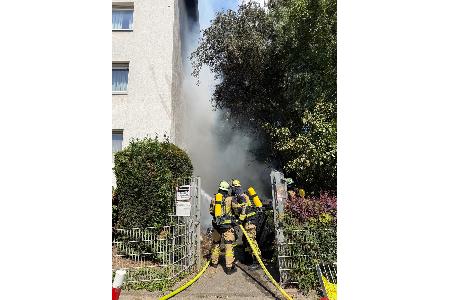 Feuerwehr leitete umgehend eine Brandbekämpfung ein; Foto: Feuerwehr Essen
