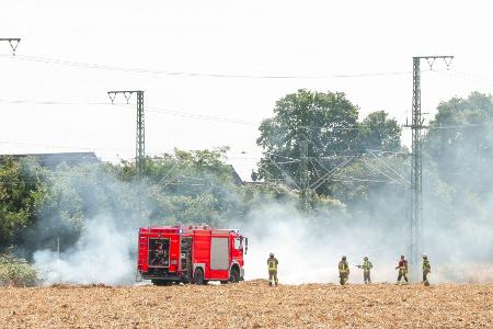 Nach dem Brand ist die Bahnstrecke inzwischen wieder frei.
