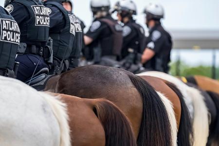 England-Argentinien: Atlantas Polizei rüstet auf