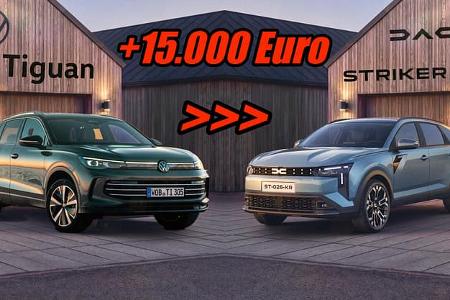 Dacia Striker VW Tiguan Vergleich