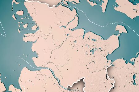 Topografische Karte von Schleswig-Holstein