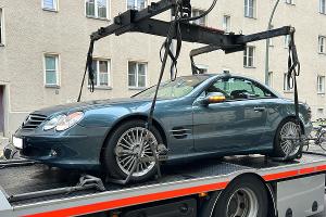 Sichergestelltes Fahrzeug